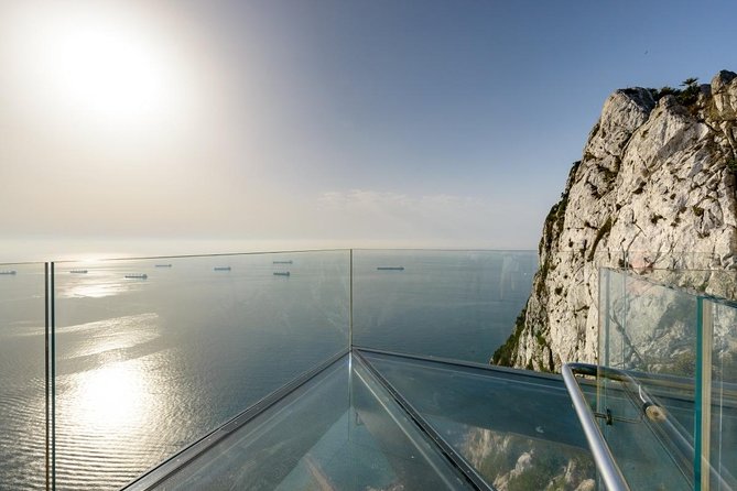 Gibraltar Skywalk & Suspension Bridge Tour 1.45hrs - Pillars of Hercules and St. Michael’s Cave, two iconic Gibraltar stops